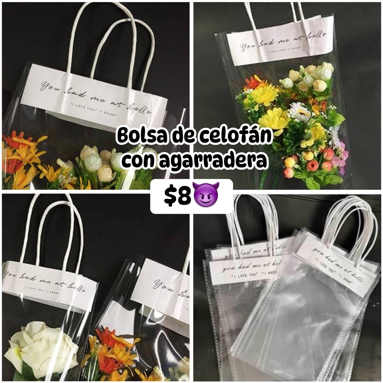 Bolsa celofán con agarradera