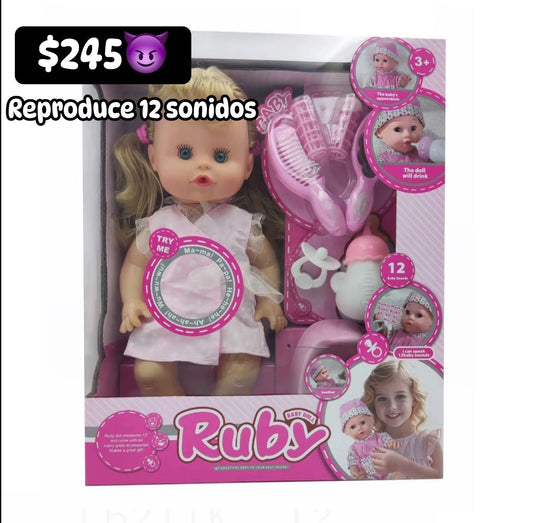 Muñeca ruby 12 sonidos