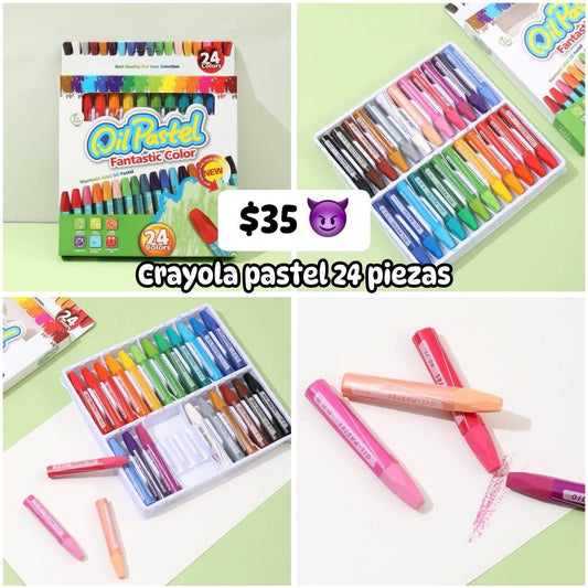 Crayola pastel 24 piezas
