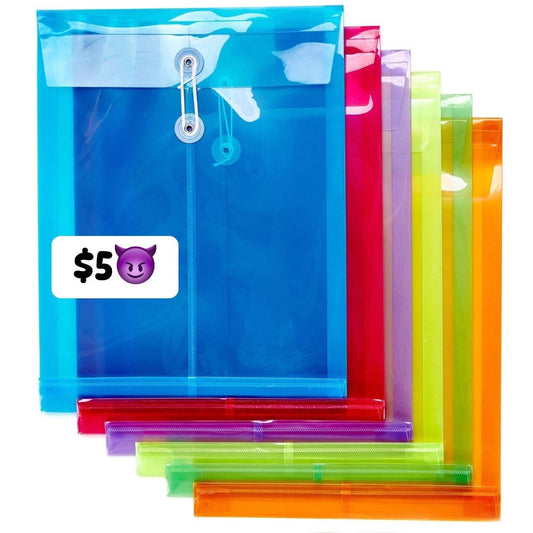 Folder de plastico tipo sobre tamaño oficio