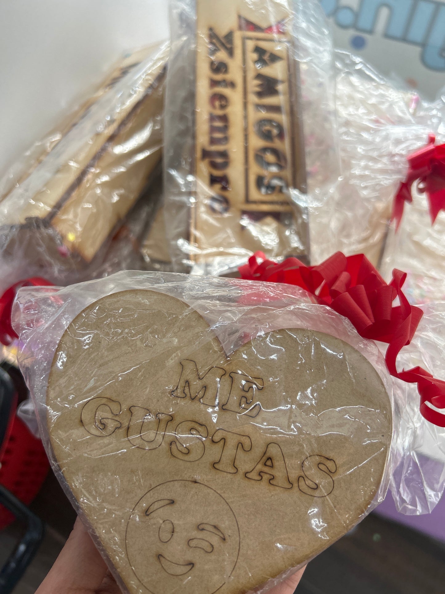 Caja madera chocolates