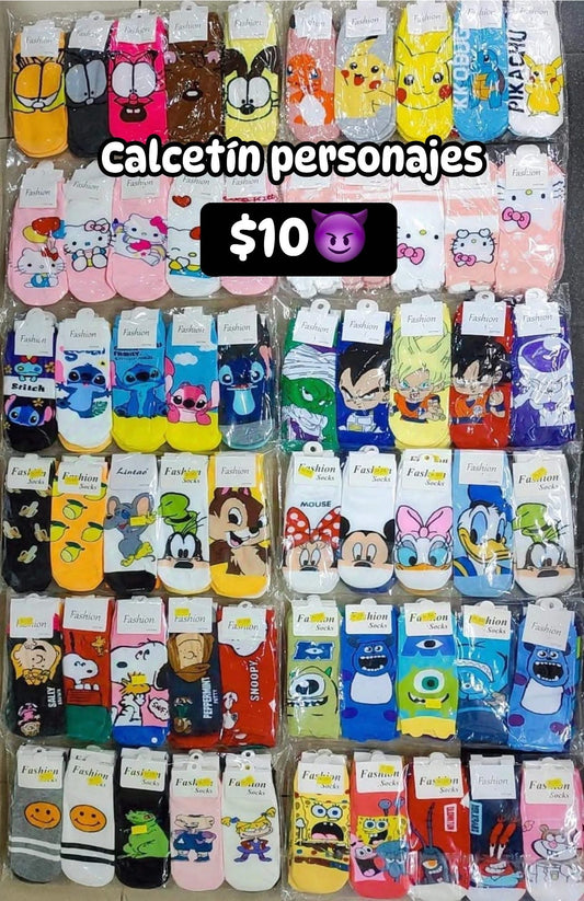Calcetín personaje