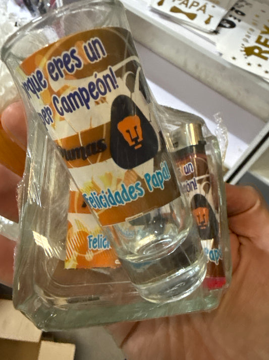 Cenicero encendedor y tequilero