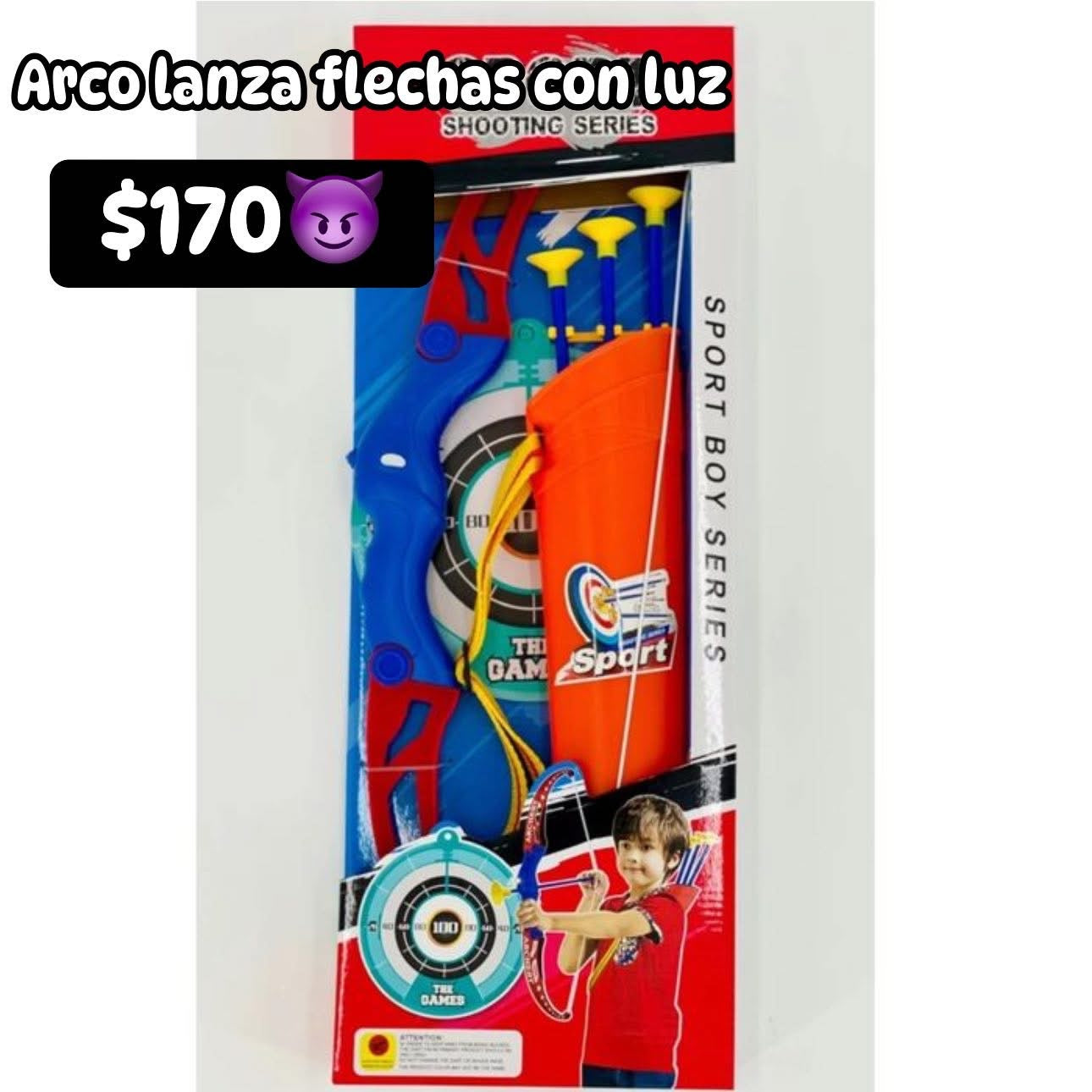 Arco lanza flechas con luz