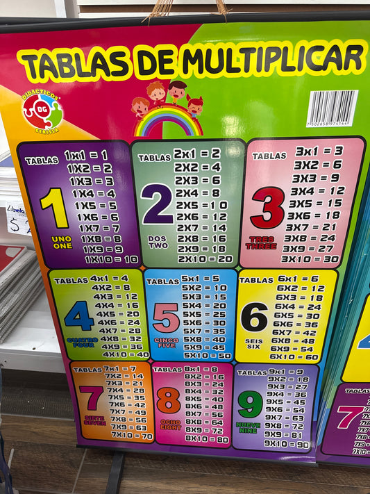 PERGAMINO TABLAS JUMBO
