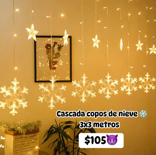 Cascada copos de nieve 3x3