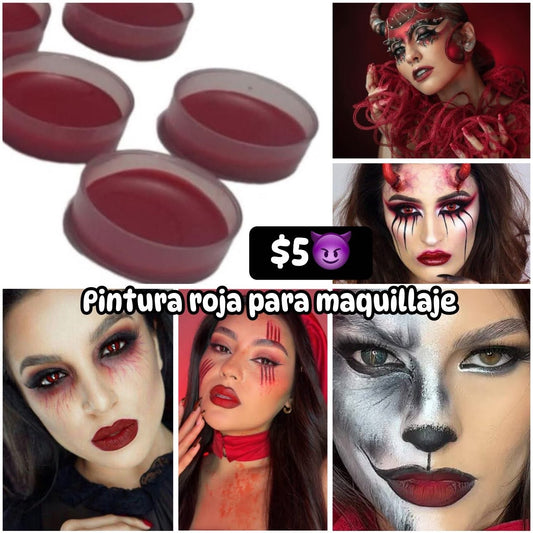 Pintura roja pastilla