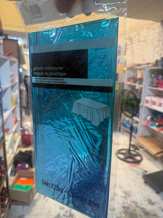 Mantel metalico azul aqua