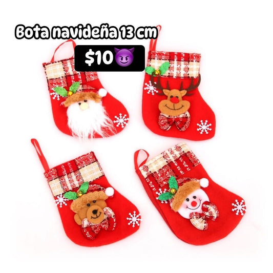 Bota navideña 13 cm