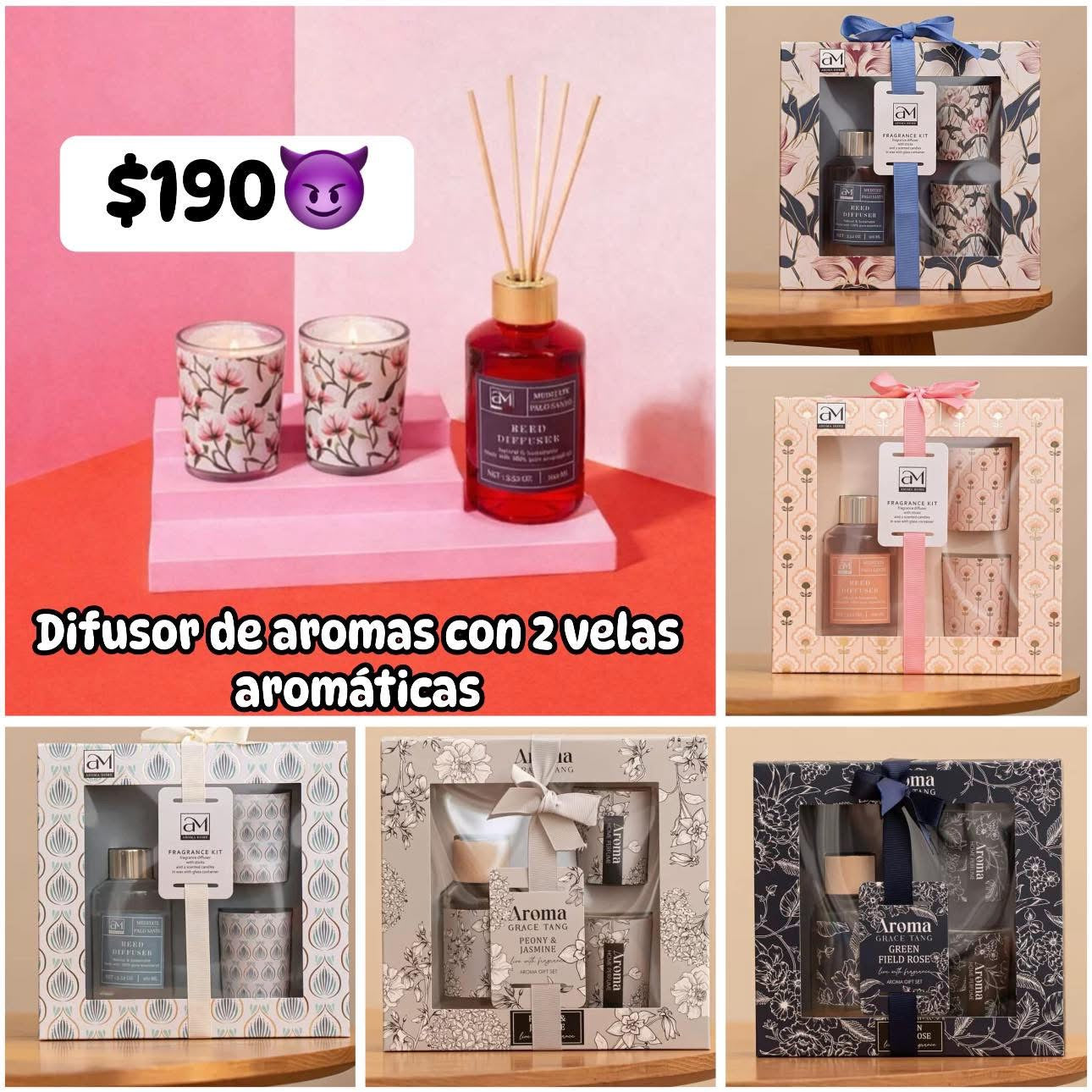Difusor de aromas con velas
