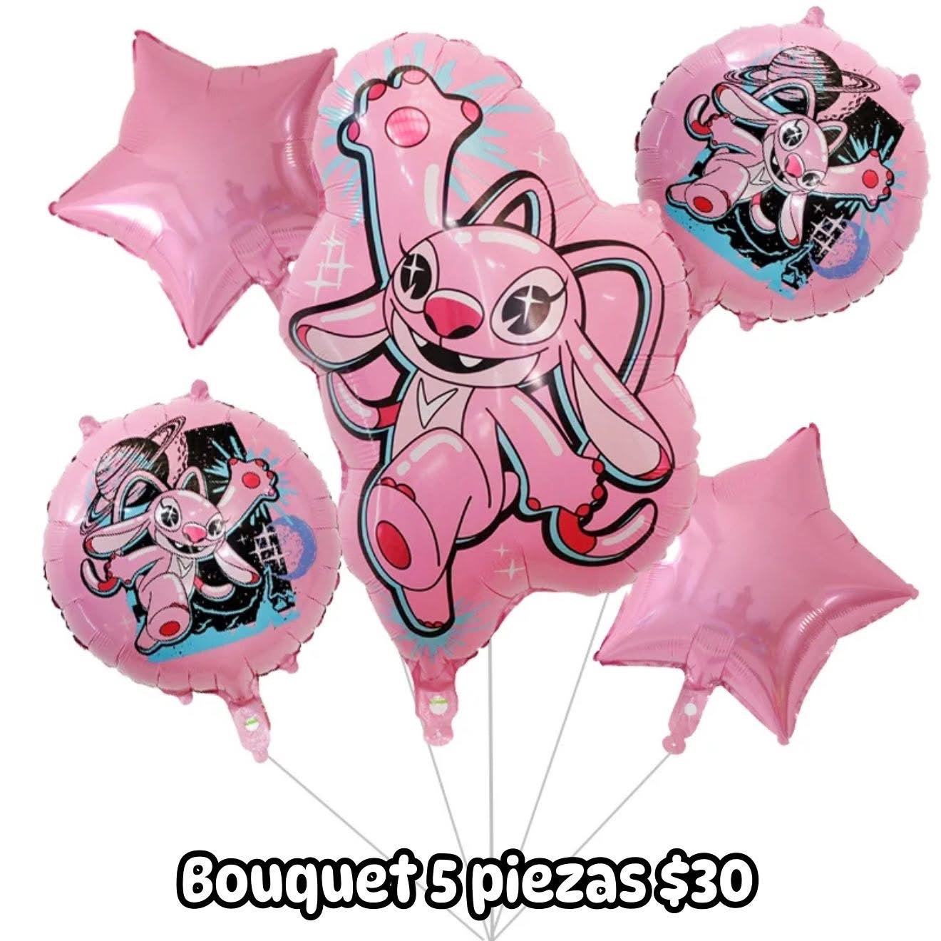 Bouquet 5 globos angela modelo 2