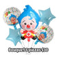 Bouquet 5 globos PAYASO PLIM PLIM