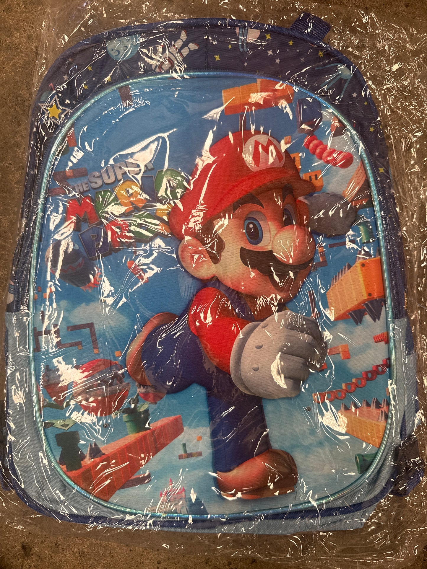 Mochila primaria mario bross