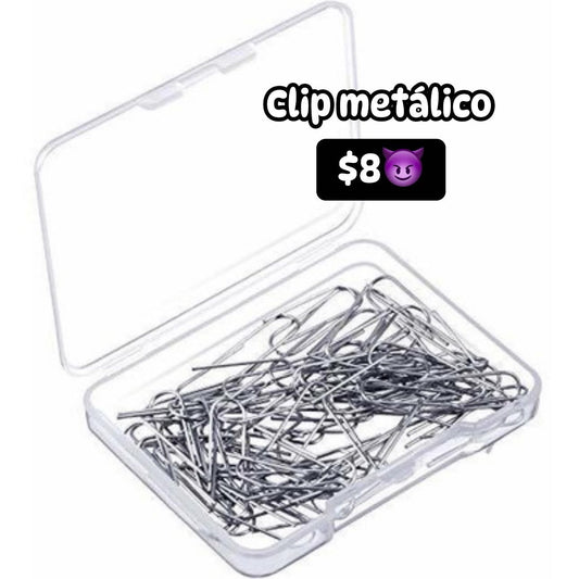 Clip metalico en caja