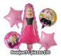 Bouquet 5 globos barbie