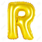 Globo Letra R dorado 16 pulgadas 41cm