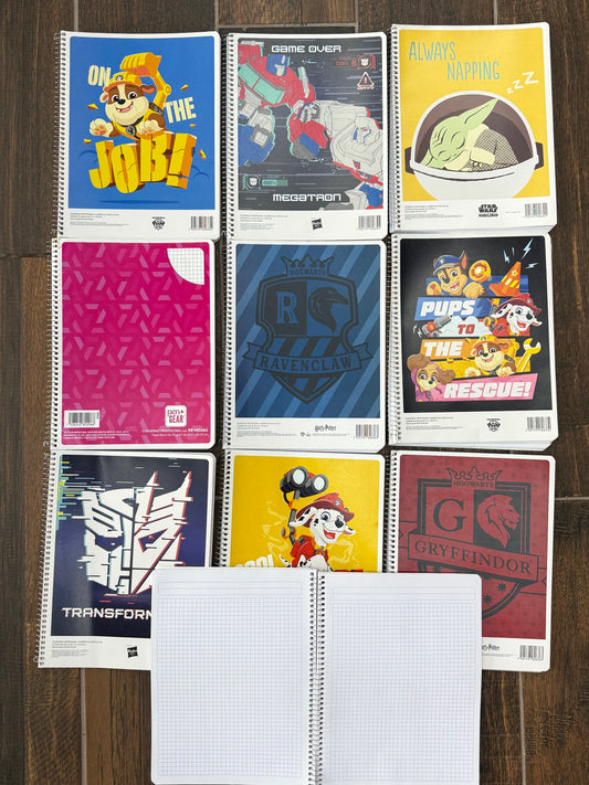 Libreta profesional espiral CUADRO CHICO