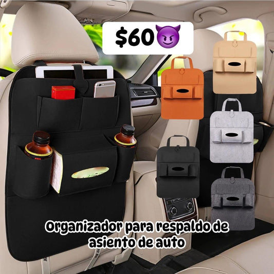 Organizador para respaldo de asiento de auto