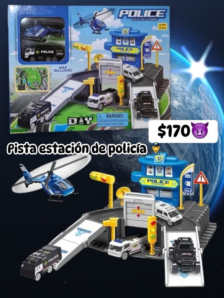 Pistas policía, reciclaje, bomberos, construcción