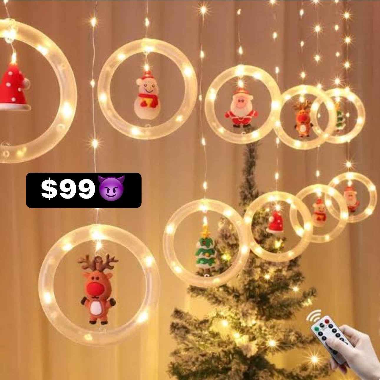 Cascada figura con luz