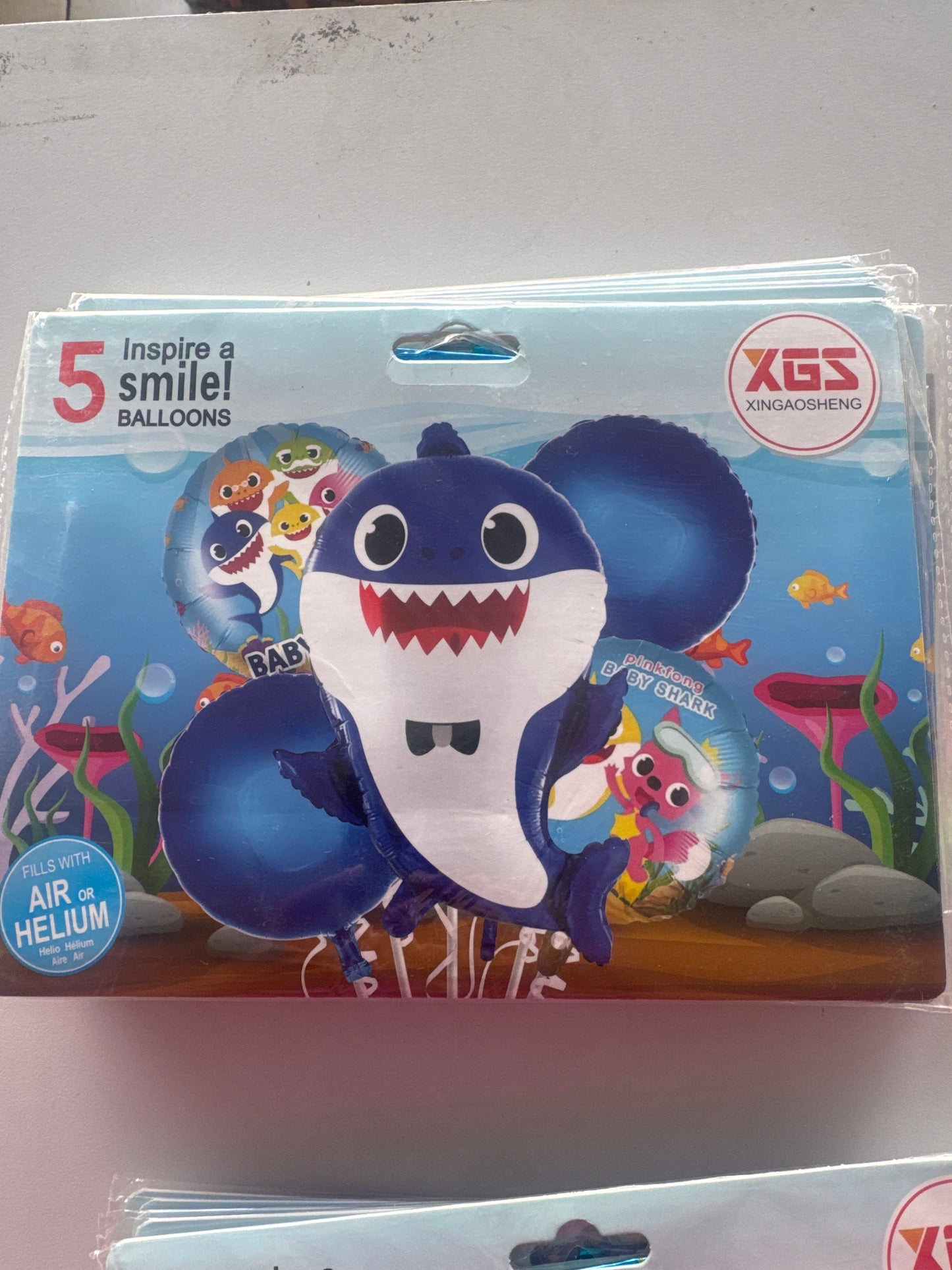 Bouquet baby shark azul