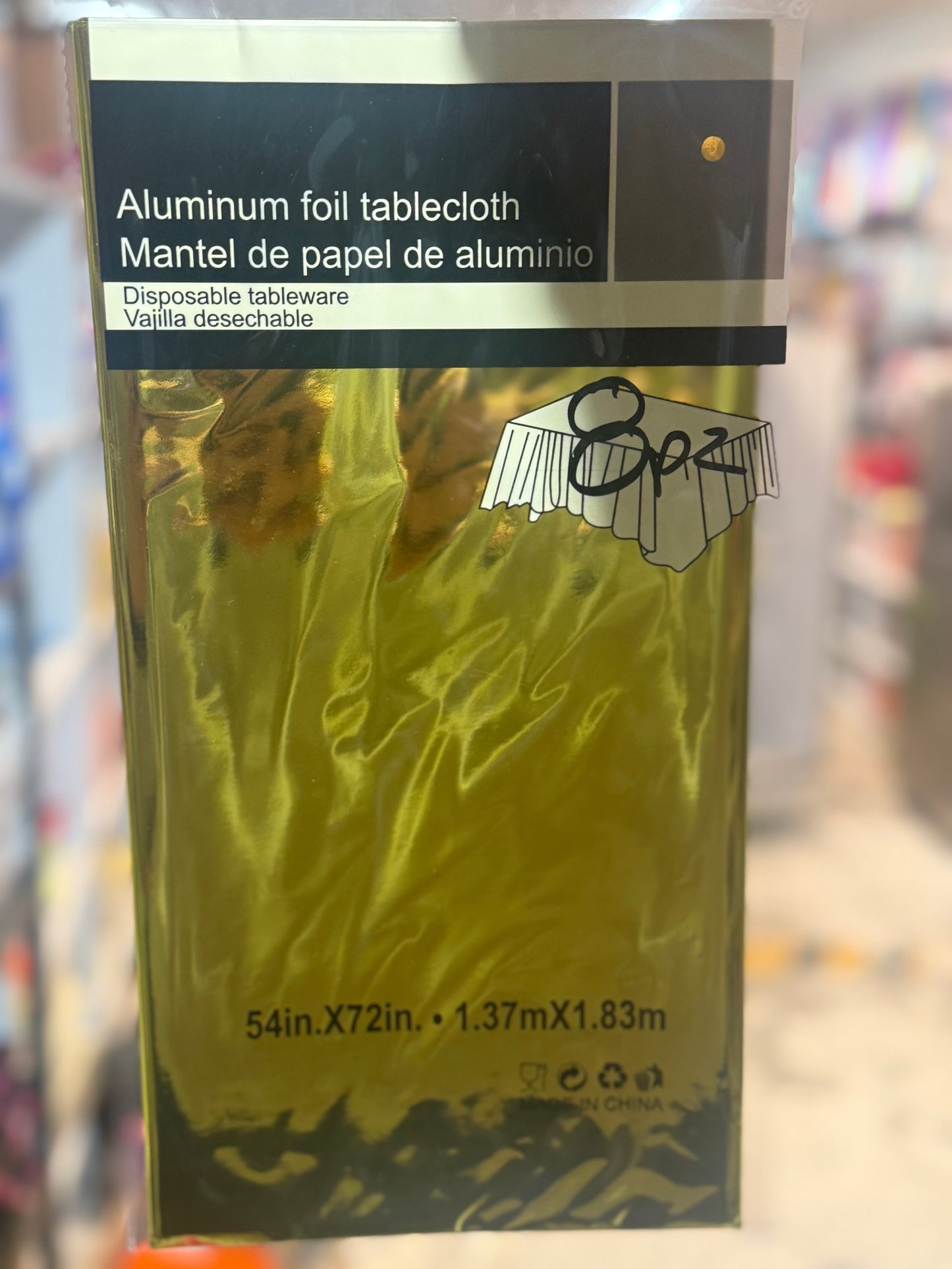 Mantel metalico dorado