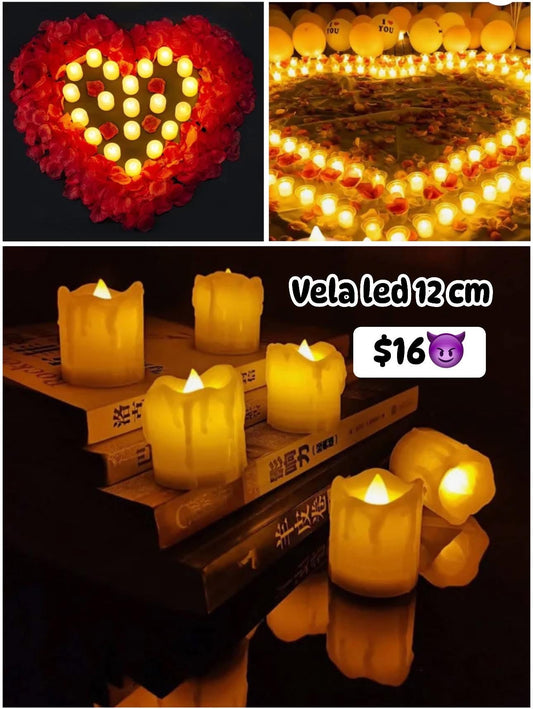 Vela led 12 cm