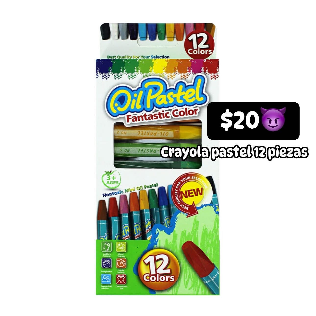Crayola pastel 12 piezas
