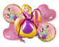 Bouquet 5 globos rapunzel