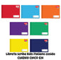 Libreta scribe kids italiano cosido CUADRO CHICO