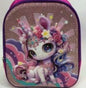 Mochila preescolar glitter unicornio