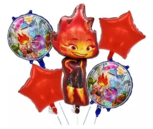 Bouquet 5 globos merlina