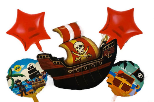 Bouquet 5 globos piratas