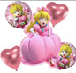 Bouquet 5 globos peach mario bross