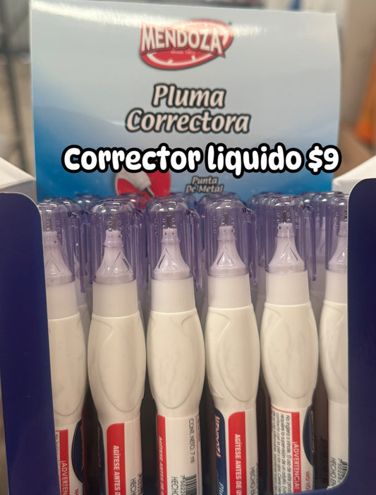 Corrector liquido mendoza