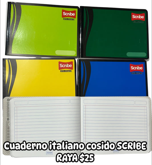 Cuaderno italiano scribe RAYA