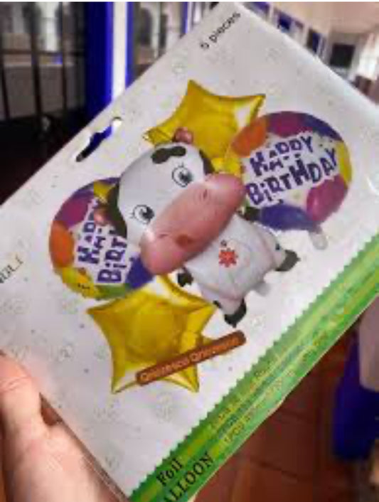 Bouquet 5 globos vaca