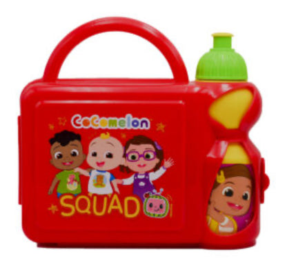 Lonchera roja con termo cocomelon blippi