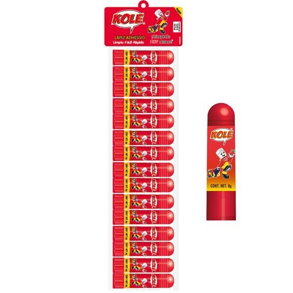 Cartuchera pegamento barra super kole