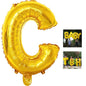Globo Letra C dorada 16 pulgadas 41 cm