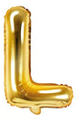 Globo Letra L dorada 32 pulgadas 75cm