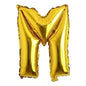 Globo Letra M dorado 16 pulgadas 41cm