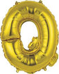 Globo Letra Q dorada 16 pulgadas 41cm