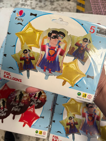 Globo bouquet dia del padre 5 globos