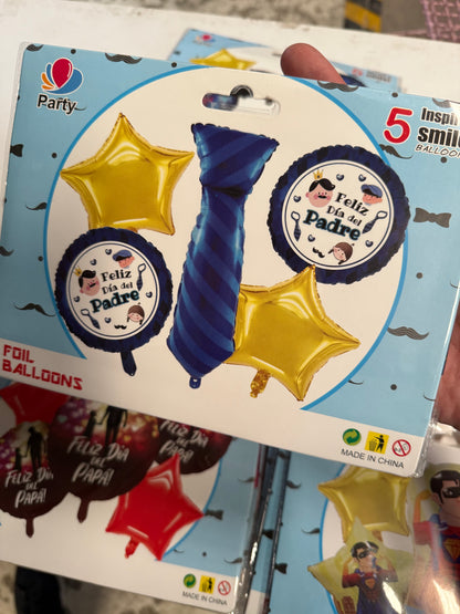 Globo bouquet dia del padre 5 globos