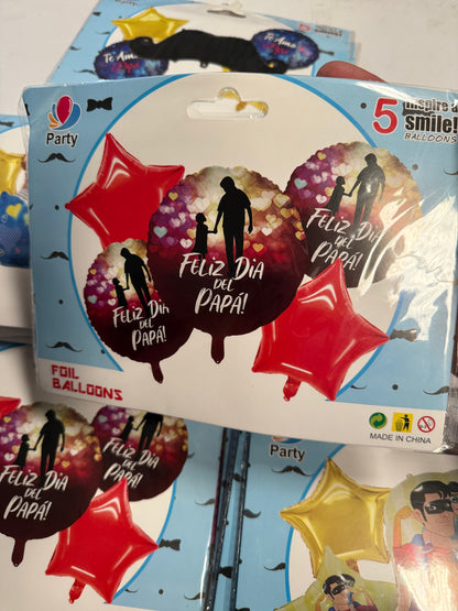 Globo bouquet dia del padre 5 globos