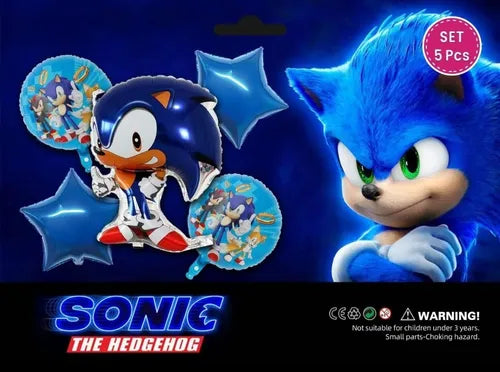 Bouquet 5 globos sonic