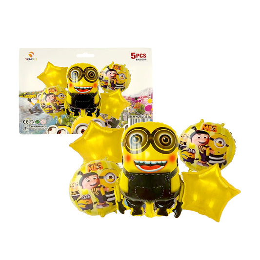 Bouquet 5 globos minions