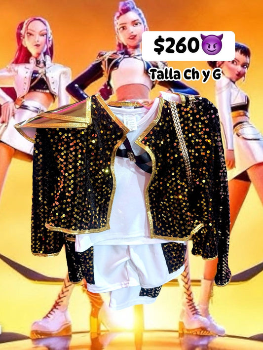 Disfraz guerrera dorada