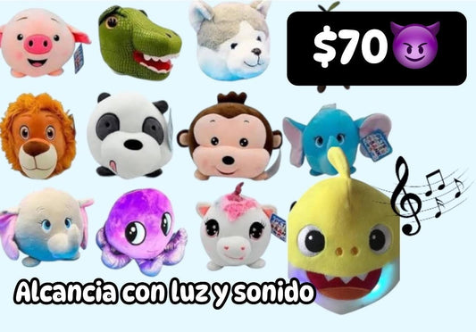 Alcancia con luz y sonido